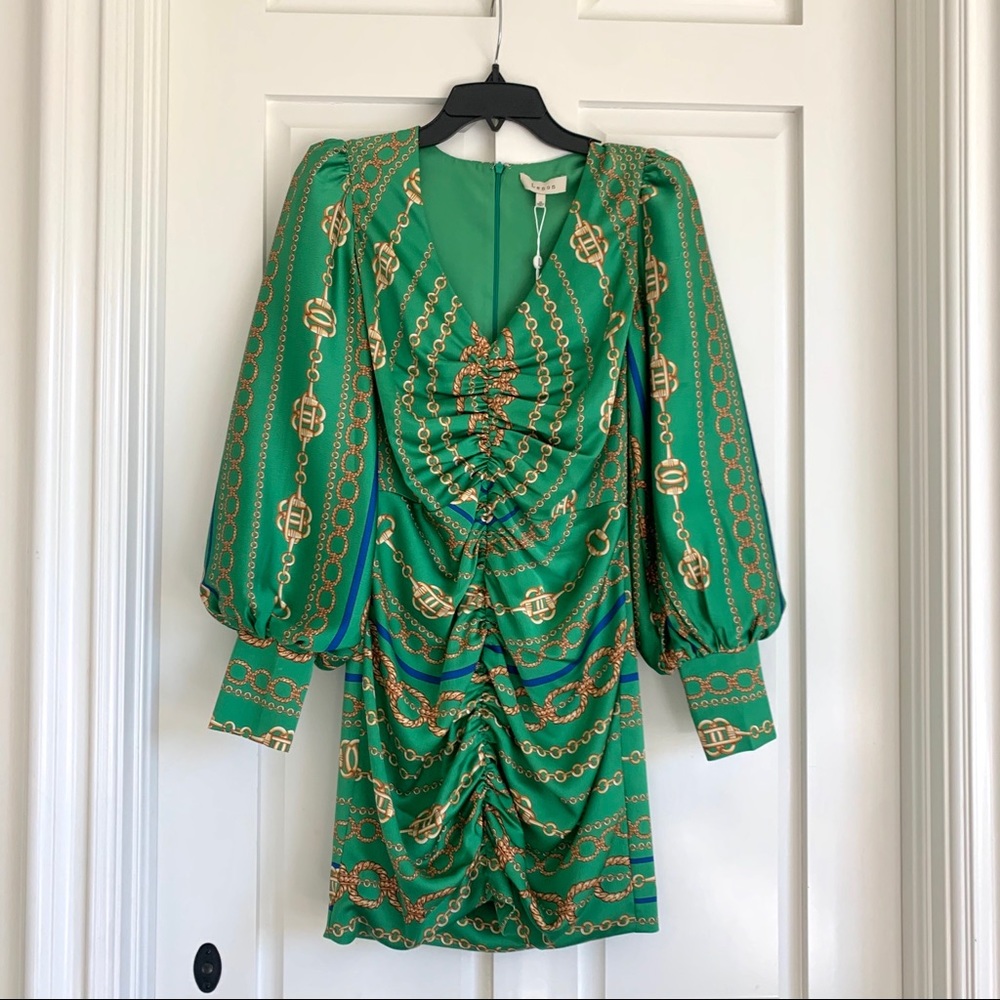 Lenon Green Silk Dress